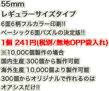 55mm レギュラーサイズタイプ